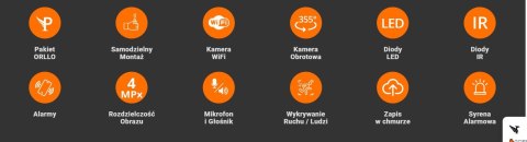 Kamera IP Orllo Z9 ULTRA z panelem solarnym SM6030 PRO