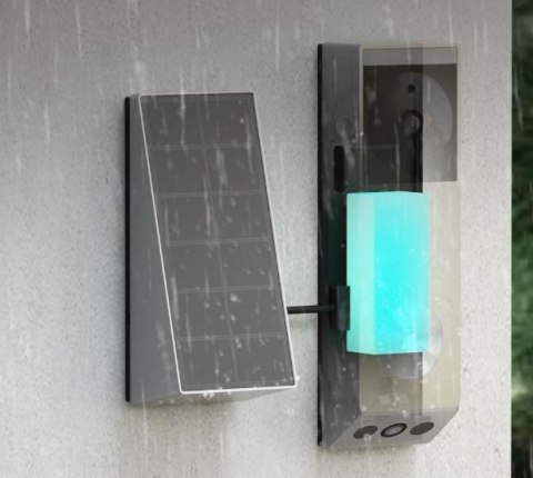 Wideodomofon Ezviz EP3x (3MP+2MP) zasilany bateriami z panelem słonecznym